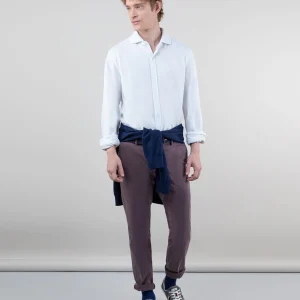 Camisa Punto Piqué Garment Dyed Blanco