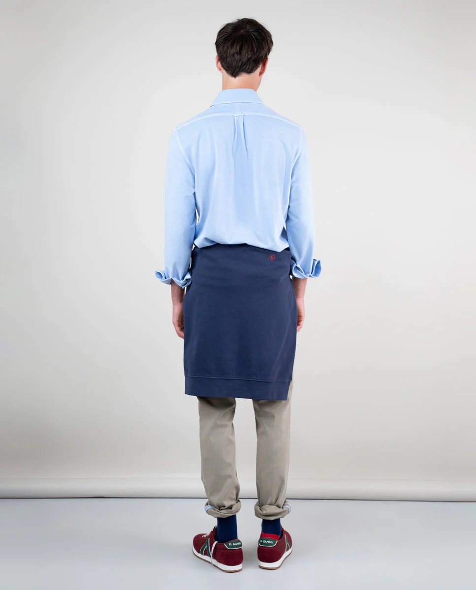 Camisa Punto Piqué Celeste - Imagen 3