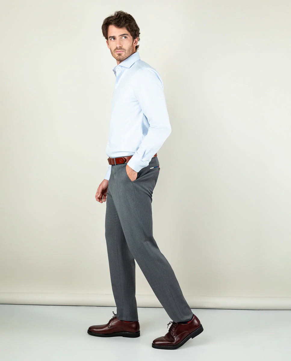 Camisa Vestir Royal Oxford Celeste - Imagen 6