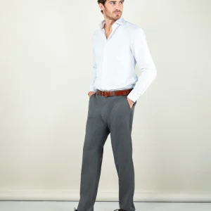 Camisa Vestir Pin Point Raya Bengal Celeste