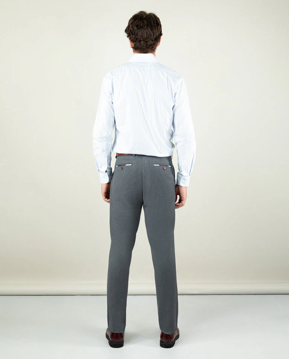 Camisa Vestir Pin Point Raya Bengal Celeste - Imagen 3