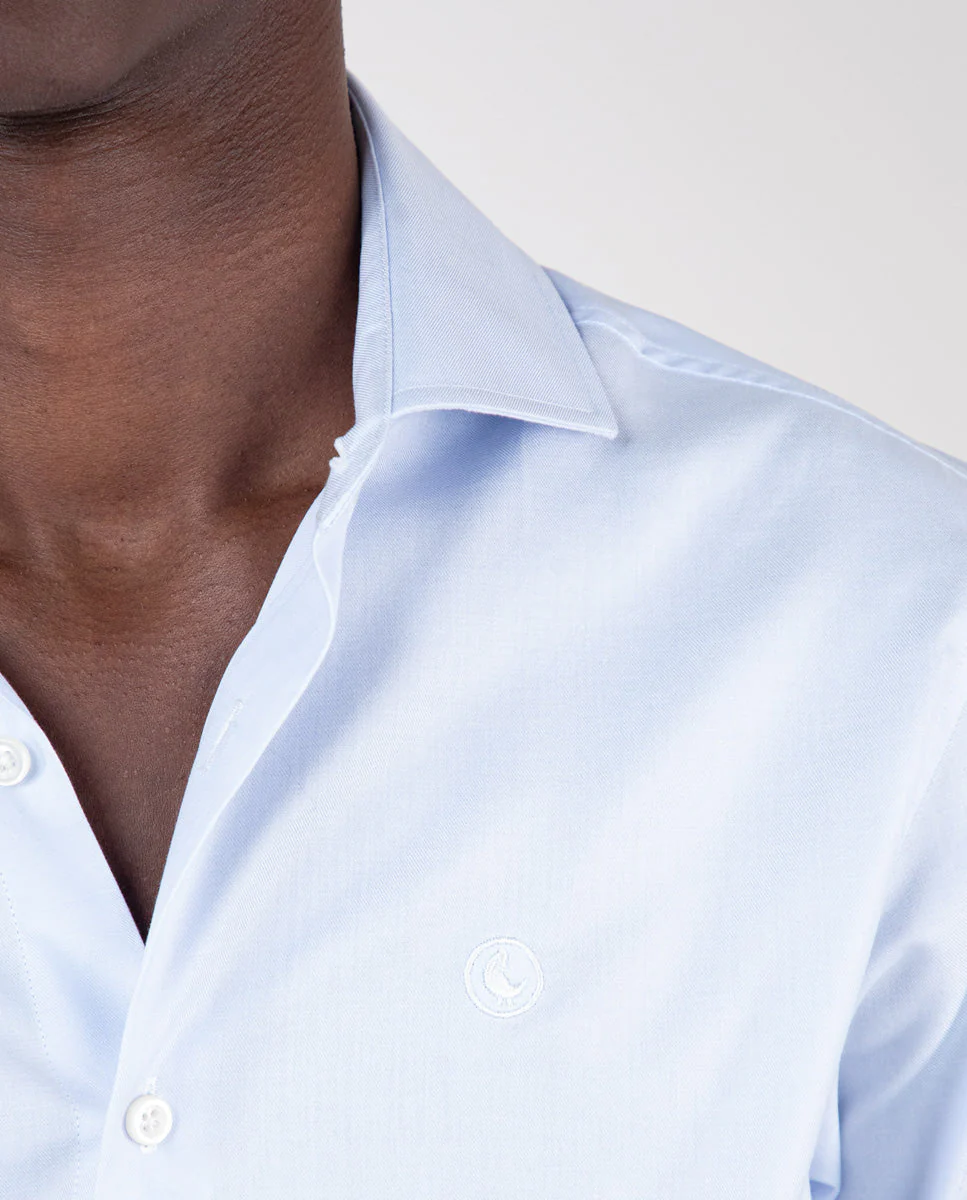 Camisa Sarga Celeste - Imagen 4