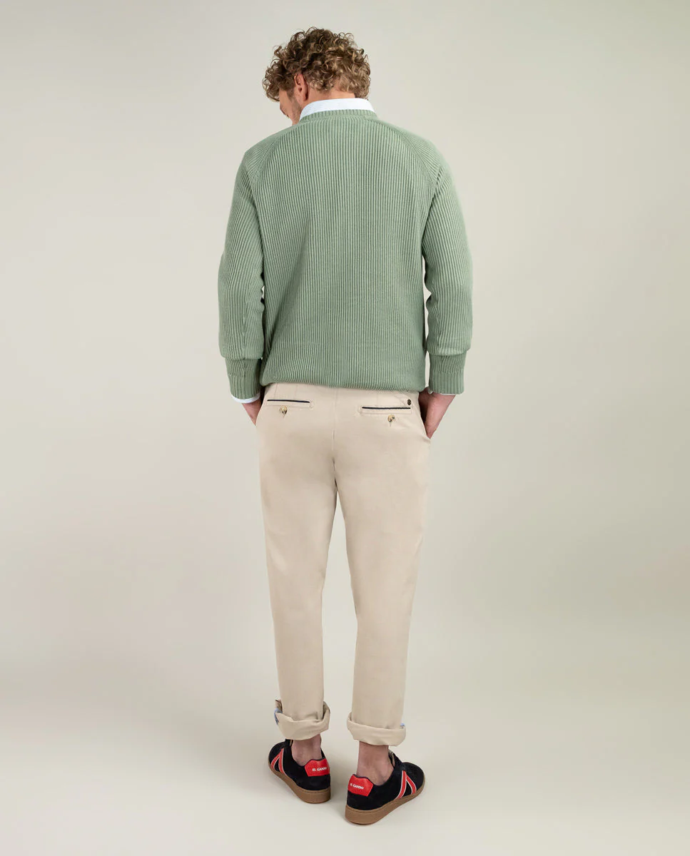 Jersey Punto Inglés Verde - Imagen 5