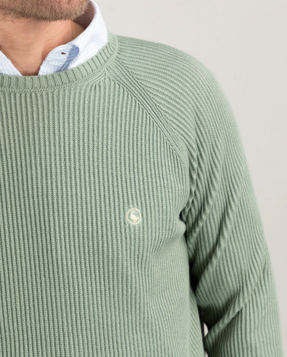 Jersey Punto Inglés Verde - Imagen 3