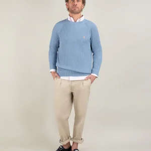 Jersey Punto Inglés Azul Medio