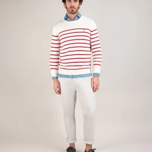 Jersey Crudo Rayas Rojas