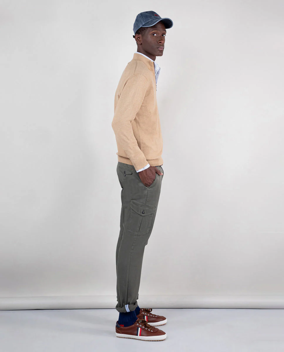 Jersey Cuello Camionero Camel - Imagen 4