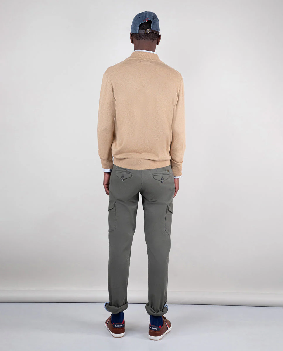 Jersey Cuello Camionero Camel - Imagen 3