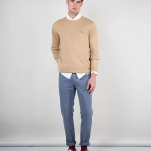 Jersey Cuello Redondo Camel