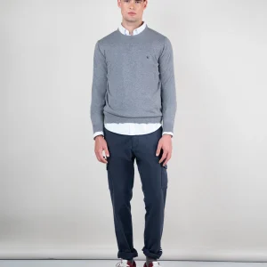 Jersey Cuello Redondo Gris