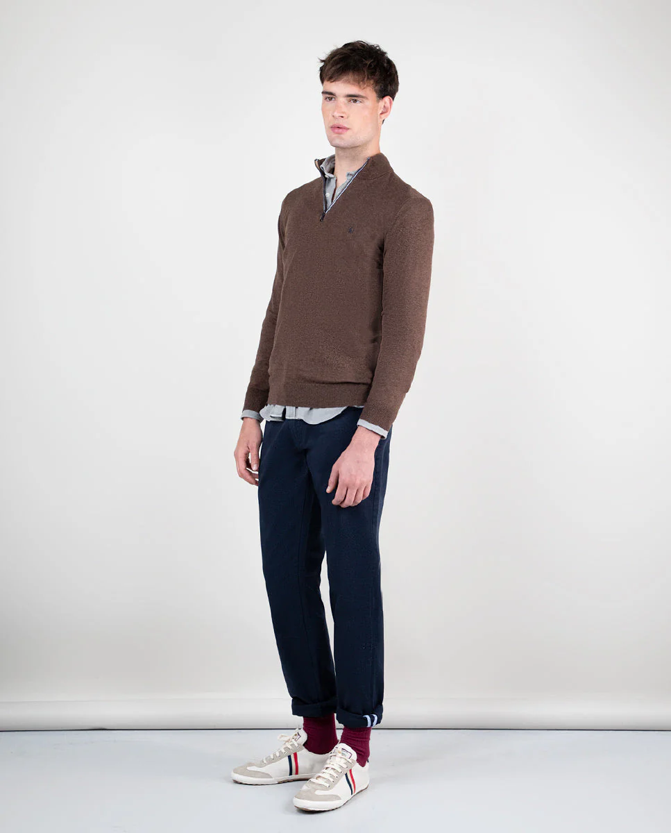 Jersey Cuello Camionero Chocolate - Imagen 4