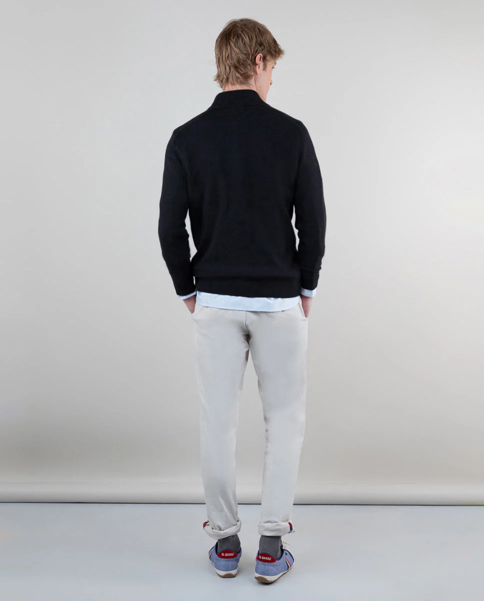 Jersey Cuello Camionero Negro - Imagen 4