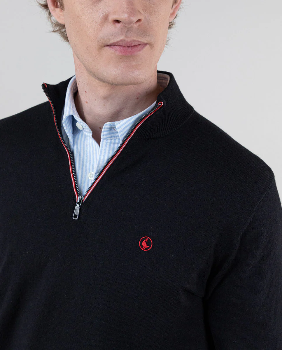 Jersey Cuello Camionero Negro - Imagen 5