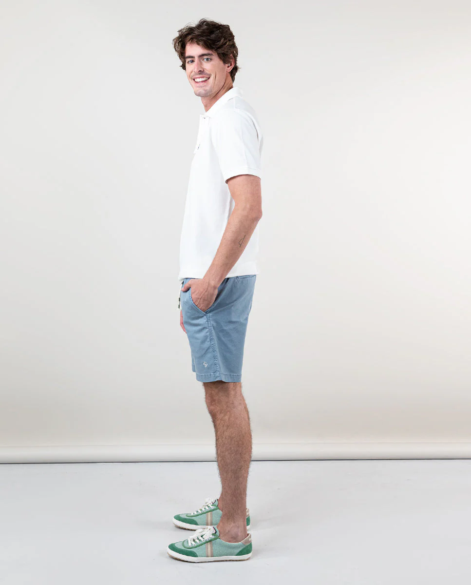 Polo Piqué Garment Dyed Blanco - Imagen 4