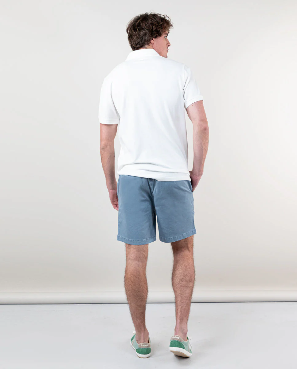 Polo Piqué Garment Dyed Blanco - Imagen 5