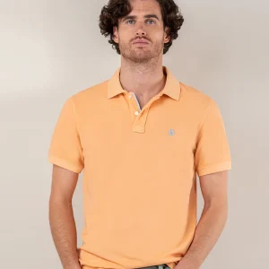 Polo Piqué Garment Dyed Salmón