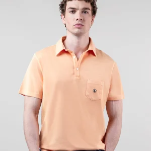 Polo Slub Jersey Naranja