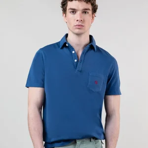 Polo Slub Jersey Marino