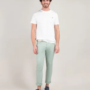 Camiseta Cuello Caja Garment Dyed Blanco