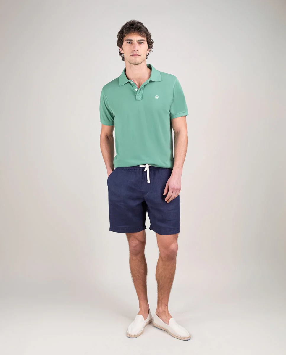 Polo Piqué Garment Dyed Verde