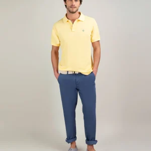 Polo Piqué Garment Dyed Amarillo