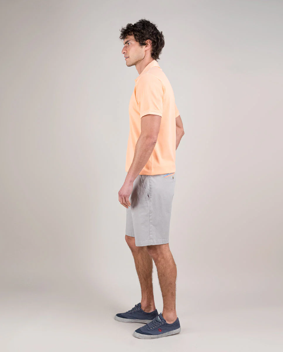 Polo Piqué Garment Dyed Naranja - Imagen 4