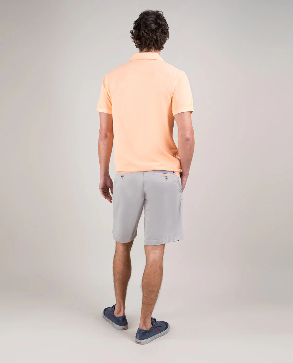Polo Piqué Garment Dyed Naranja - Imagen 5