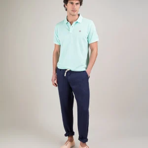 Polo Piqué Garment Dyed Aguamarina