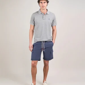 Polo Piqué Garment Dyed Gris Melange