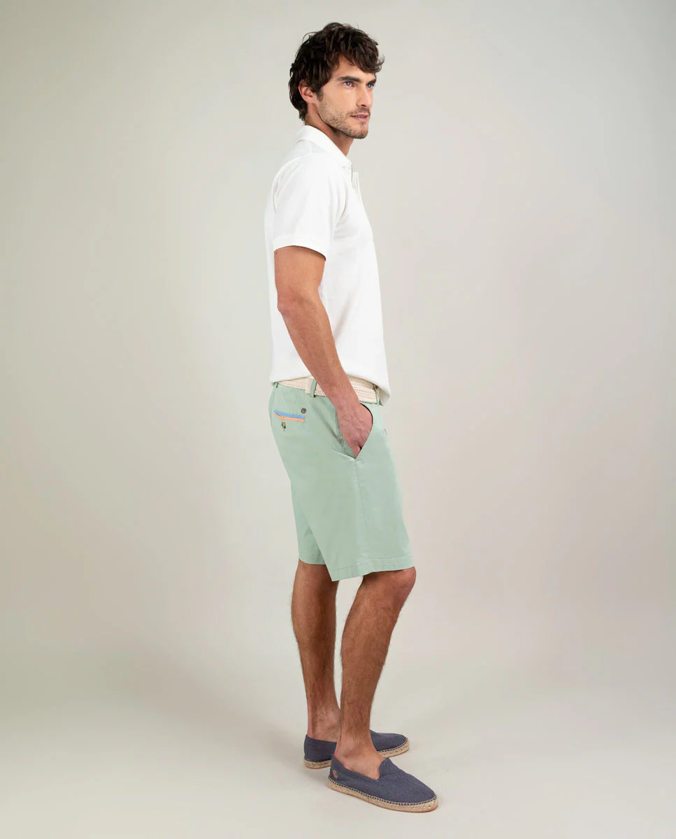 Polo Piqué Garment Dyed Blanco - Imagen 4