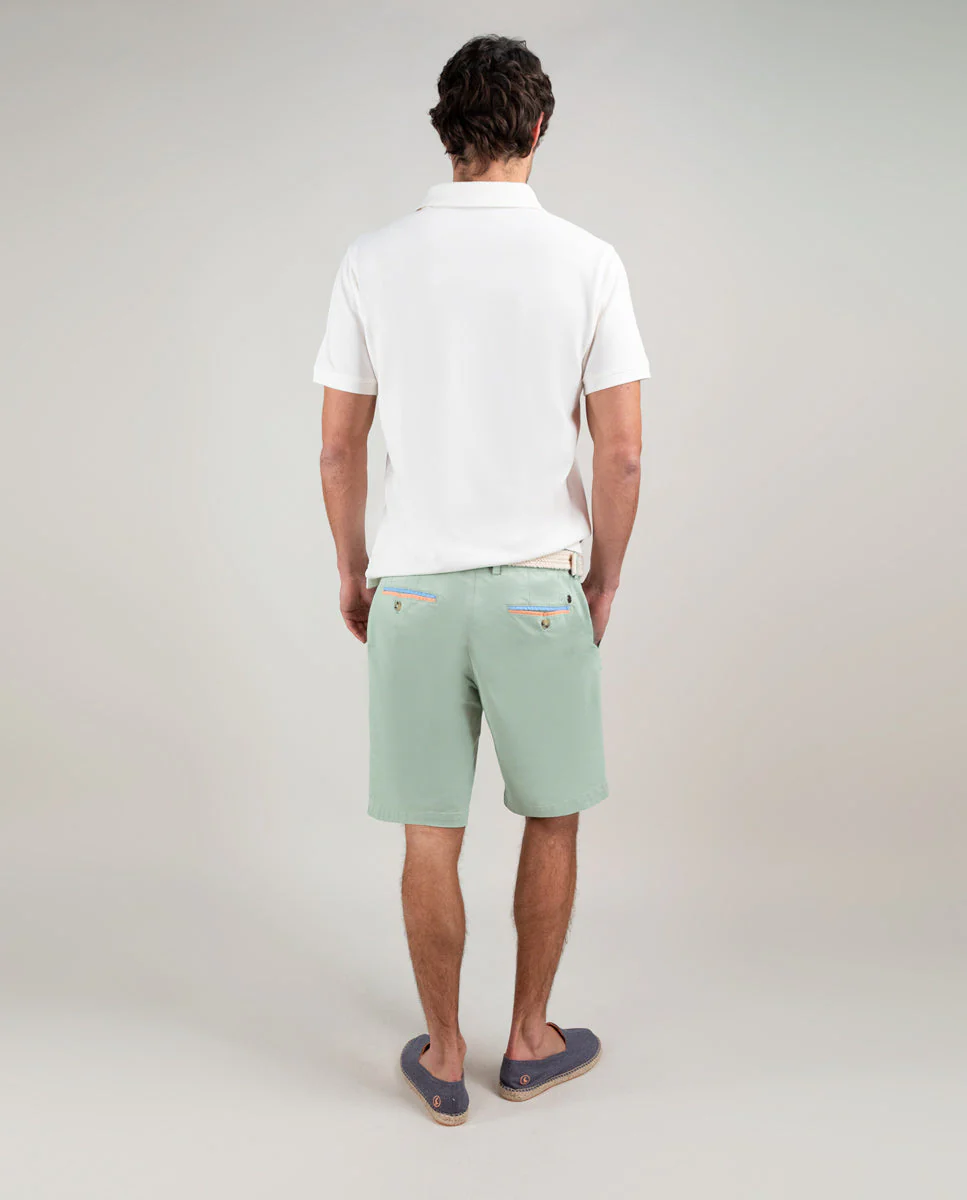 Polo Piqué Garment Dyed Blanco - Imagen 5