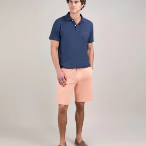 Polo Single Jersey Garment Dyed Marino