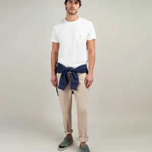 Camiseta Garment Dyed Blanco Langosta