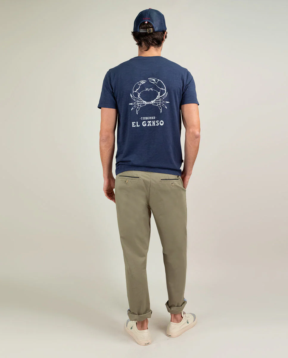 Camiseta Garment Dyed Marino Cangrejo - Imagen 6
