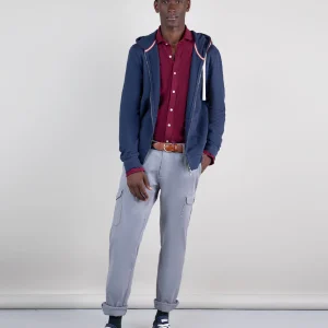 Sudadera Zipper Garment Dyed Marino