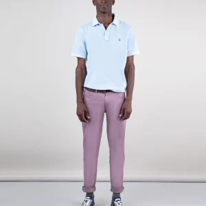 Polo Piqué Garment Dyed Azul Interseason