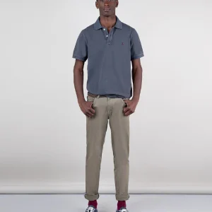 Polo Piqué Garment Dyed Gris Marengo Interseason