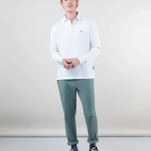 Polo Sepiia Manga Larga Blanco