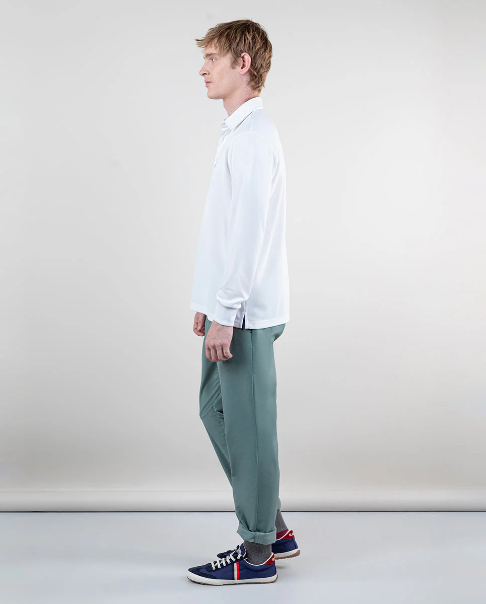 Polo Sepiia Manga Larga Blanco - Imagen 4