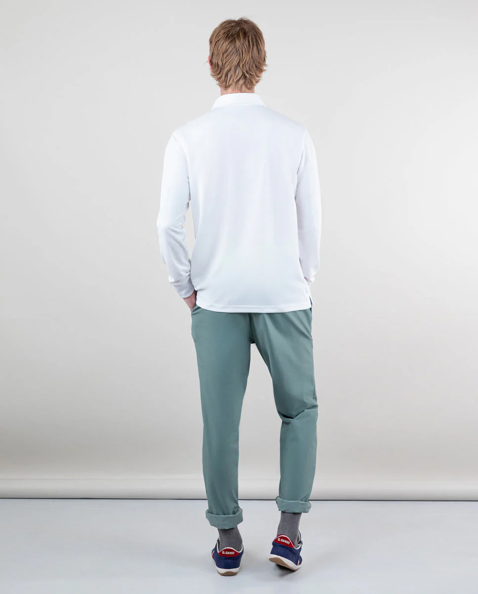 Polo Sepiia Manga Larga Blanco - Imagen 3