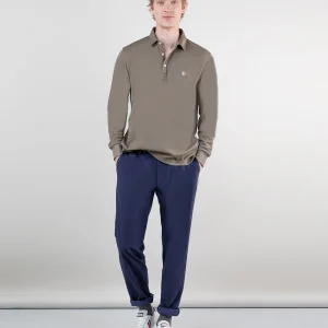 Polo Sepiia Manga Larga Topo