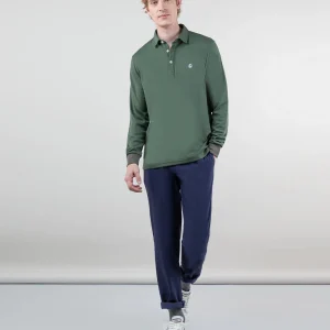 Polo Sepiia Manga Larga Verde