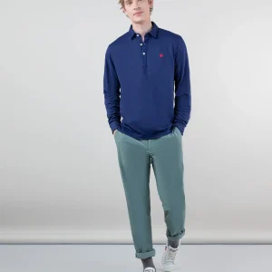 Polo Sepiia Manga Larga Marino