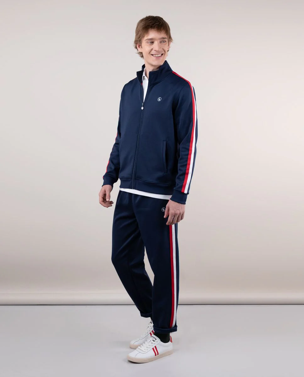 Sudadera Track Retro Marino