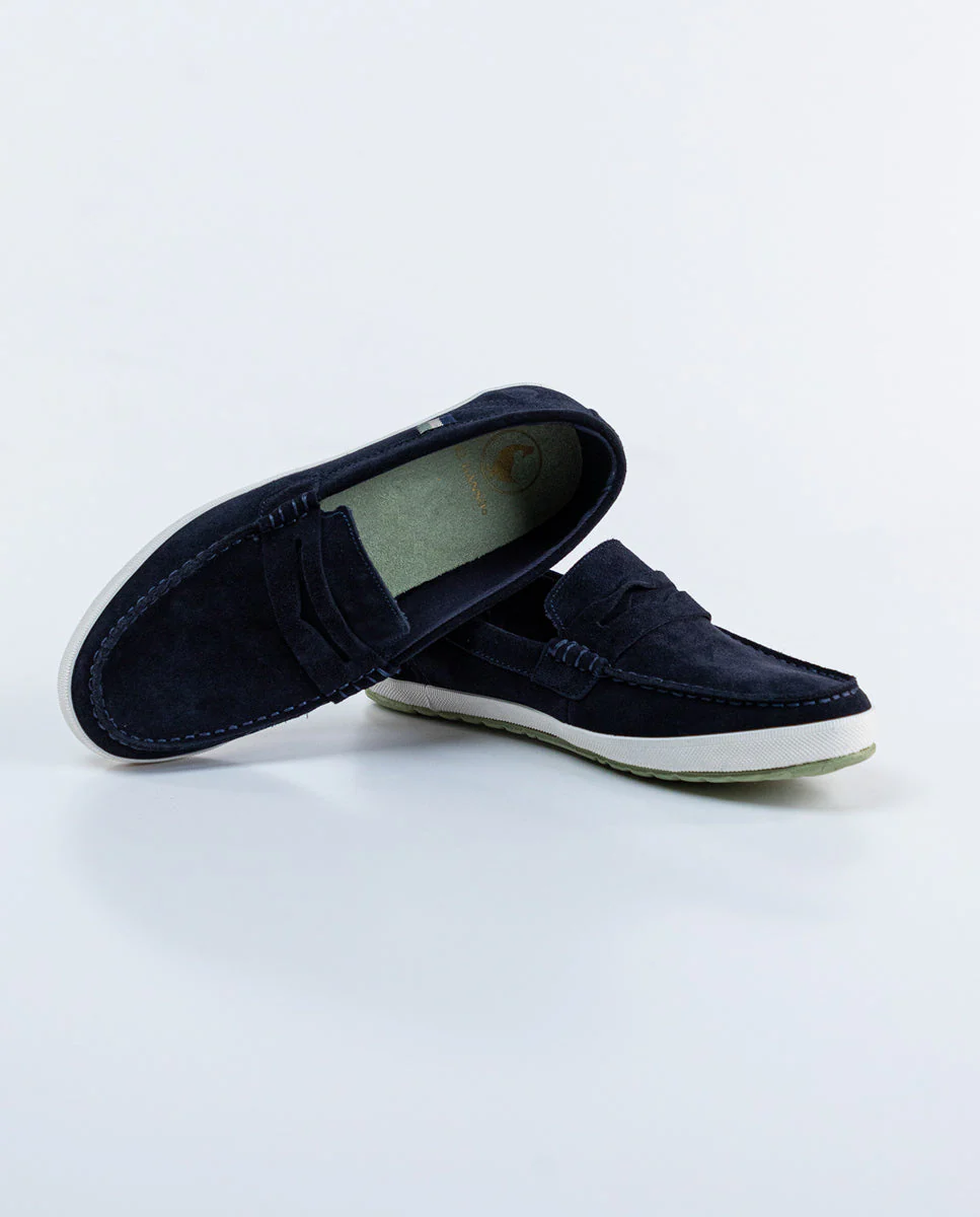 Milán Marino Suede Sneaker - Imagen 4