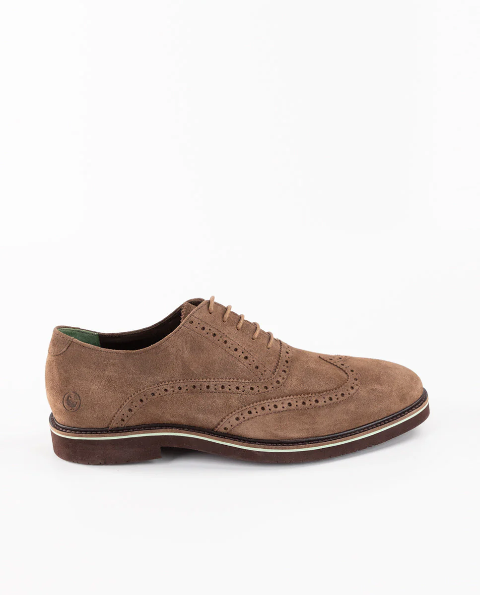 Zapato Oxford Ante Marrón - Imagen 5