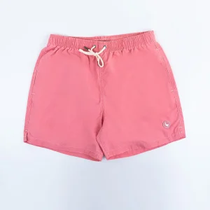 Bañador Liso Garment Dyed Rosa