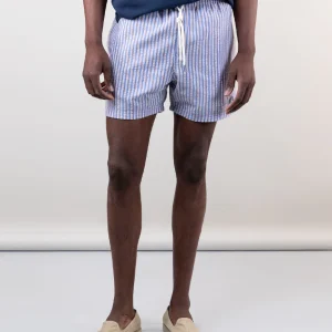 Bañador Seersucker Rayas Azul