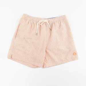Bañador Seersucker Rayas Naranja