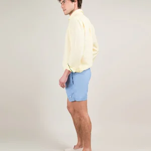 Bañador Liso Garment Dyed Azul